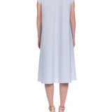 قميص بولين القطني باللون الأزرق