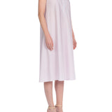 قميص بولين القطني باللون الوردي