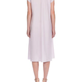 قميص بولين القطني باللون الوردي