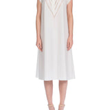 قميص بولين القطني باللون البيج