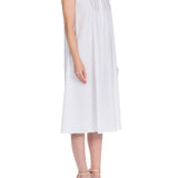 قميص قطني فيكتوري باللون الأبيض