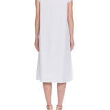 قميص قطني فيكتوري باللون الأبيض