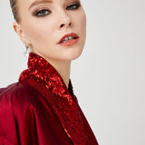 كيمونو الترتر الأحمر