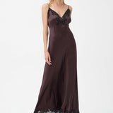 قميص حرير كوين باللون البني