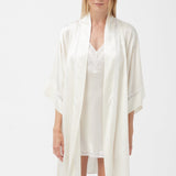 رداء قصير من الحرير من جوي، لون إكزو