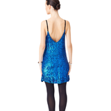 فستان ديجاي باللون الأزرق