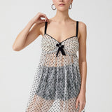 فستان قصير من المخمل