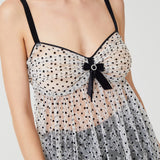 فستان قصير من المخمل