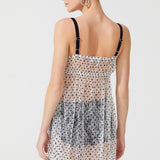 فستان قصير من المخمل