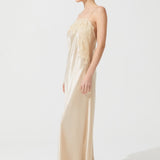 قميص حرير ريتا الذهبي