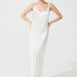 THE MOON SILK CHEMISE ECRU