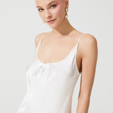 THE MOON SILK CHEMISE ECRU