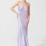 قميص ديكو الحريري باللون البنفسجي الوردي