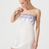 قميص قصير من الحرير من زين باللون البني الفاتح