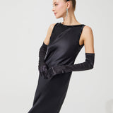 فستان سماء زرقاء أسود