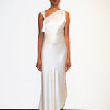 قميص هيلين الحريري باللون البني الفاتح