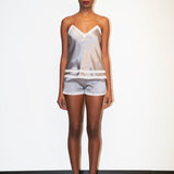 بيبي دول حرير جوي باللون الرمادي