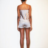 بيبي دول حرير جوي باللون الرمادي