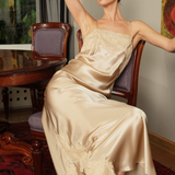 قميص حرير ريتا الذهبي