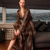 كيمونو حرير النمر