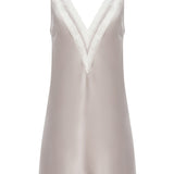 قميص قصير من الحرير باللون الرمادي من جوي