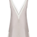 قميص قصير من الحرير باللون الرمادي من جوي