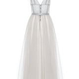 قميص تول طويل باللون الرمادي من FAIRY TALE