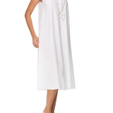 قميص تيتي القطني باللون الأبيض