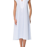 قميص قطني مقدس باللون الأزرق