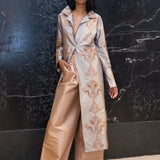 بنطلون حرير ساكي