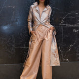 بنطلون حرير ساكي