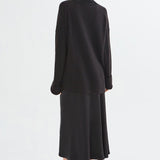 تنورة تانجو الحريرية باللون الأسود