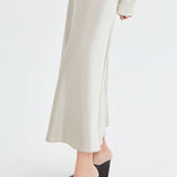 تنورة تانجو الحريرية باللون البيج