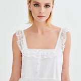 قميص قطني نفرتي باللون الأبيض