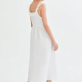 قميص قطني نفرتي باللون الأبيض