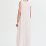 قميص حرير رومانسي باللون الوردي