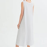 قميص قطني رومانسي باللون الرمادي